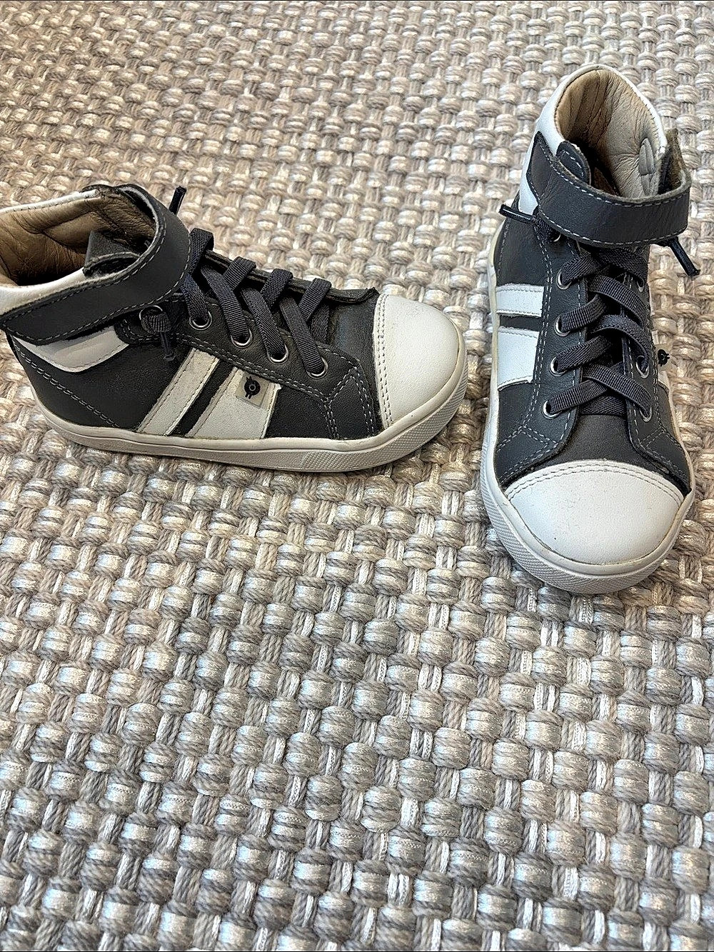 Old Soles Grey & White High Top Sneakers